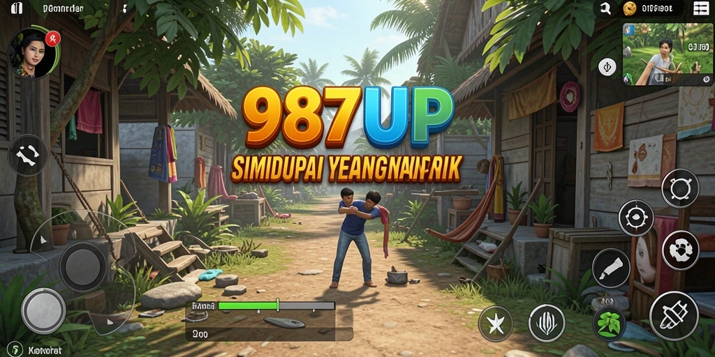 Screenshot gameplay 987UP menampilkan karakter dan lingkungan interaktif.