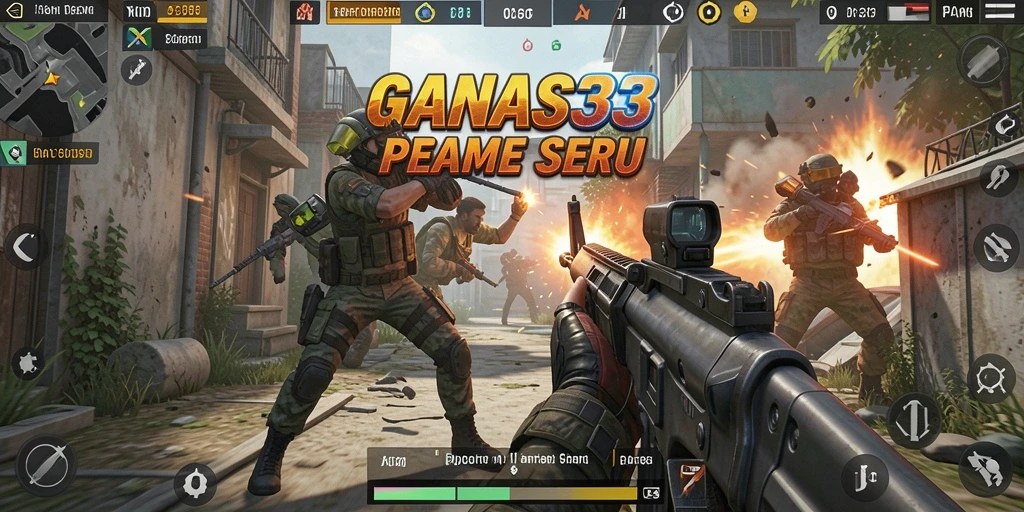 Tampilan aksi seru dalam gameplay <strong>GANAS33</strong> yang menantang.