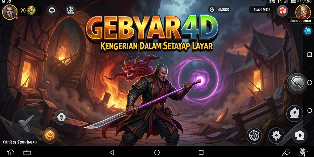 Gameplay GEBYAR4D yang penuh ketegangan dan horor.