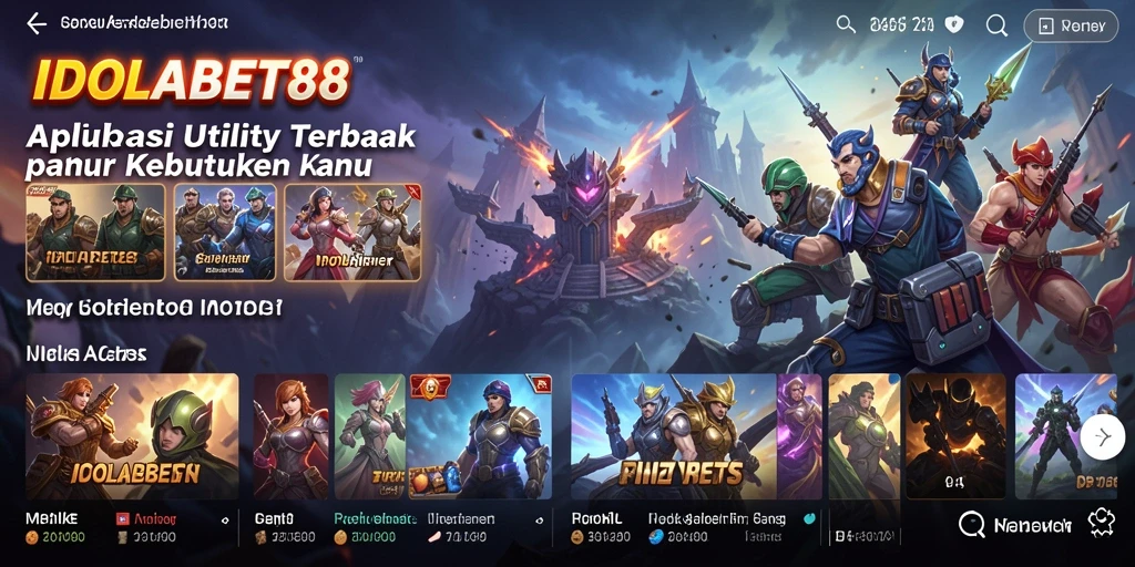 Tampilan antarmuka IDOLABET88 yang menarik dan mudah digunakan.