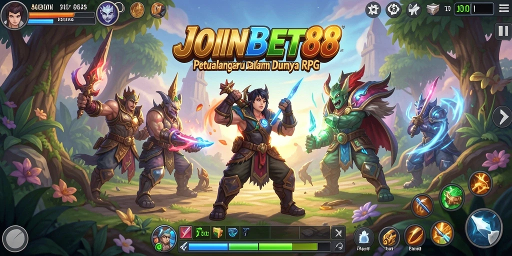 Gameplay seru dalam JOINBET88 yang menampilkan pertarungan epik.