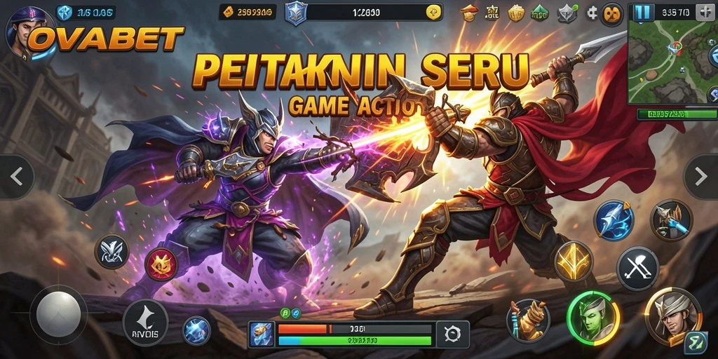 Tampilan seru gameplay OVABET dengan aksi yang mendebarkan.