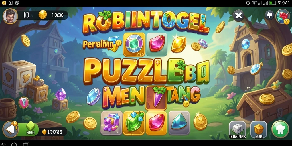 Gameplay menarik ROBOGINTGEL dengan puzzle yang menantang.