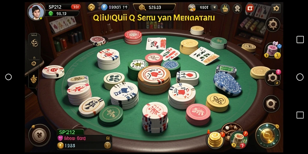 Screenshot SP212 menampilkan aksi mendebarkan permainan QiuQiu.