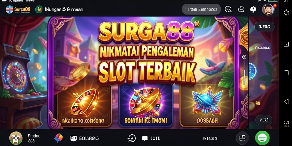 Tampilan gameplay seru dan mengasyikan dari SURGA88.