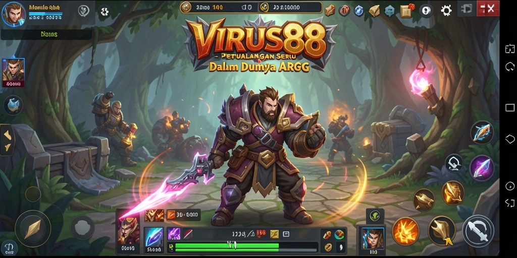 Visual menakjubkan dalam gameplay ARPG VIRUS88.