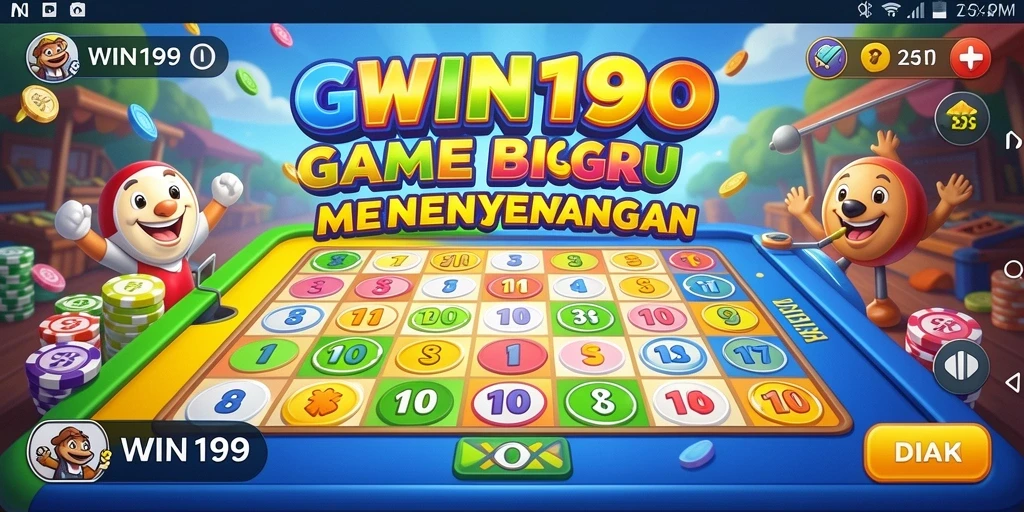 Screenshot gameplay Bingo di WIN199, menunjukkan keseruan bermain.